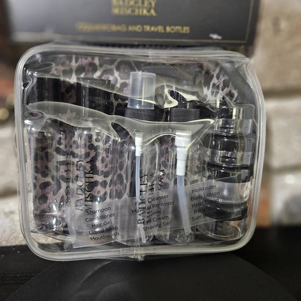 Badgley Mischka Leopard Print Makeup Organizer